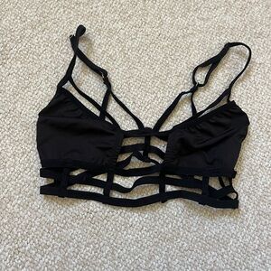 Women’s Black Strappy Bralette